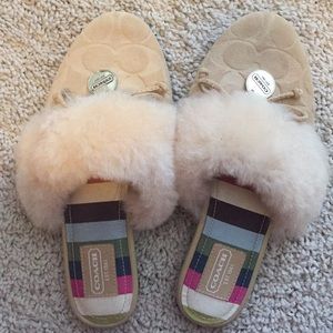 Coach slippers